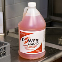 Noble Chemical 1 Gallon / 128 oz. Power Liquid Dish Washing Machine Detergent - 4/Case