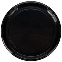 Fineline Platter Pleasers 7610TF-BK PET Plastic Black Thermoform 16 inch Catering Tray - 25/Case