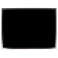 American Metalcraft 24" x 32" Dark Wood Frame Black Marker Board