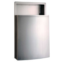 Bobrick B-43644 Stainless Steel Recessed Rectangular Waste Receptacle