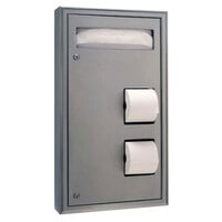 Bobrick B-3479 ClassicSeries Surface Mounted Seat Cover Dispenser and Toilet Tissue Dispenser