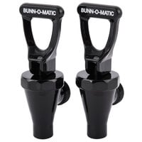Bunn 03260.1000 Faucet Assembly with Black Handle for TDS3 Iced Tea Dispensers - 2/Pack