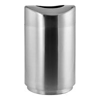 Rubbermaid FGR2030SSPL Eclipse Round Open Top Stainless Steel Waste Receptacle with Rigid Plastic Liner 30 Gallon