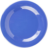 Carlisle 3301214 Sierrus 9 inch Ocean Blue Wide Rim Melamine Plate - 24/Case