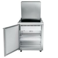 Traulsen UPT276-L 27 inch 1 Left Hinged Door Refrigerated Sandwich Prep Table