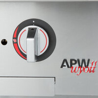 APW Wyott GHPW-3i Workline Wide Three Burner Countertop Gas Hot Plate - 84,000 BTU