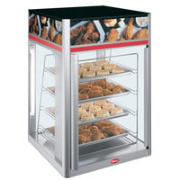 Hatco FSDT-2X Flav-R-Savor Tall Two Door Holding and Display Cabinet with Four Tier Pan Rack
