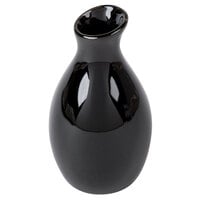 American Metalcraft BVJGB5 2 inch x 3 7/8 inch Black Ceramic Jug Vase