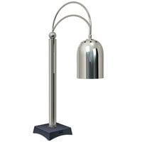 Hatco DCS400-1 Decorative Carving Station Lamp with Night Sky-Colored Base and Bright Nickel Finish - 120V, 250W