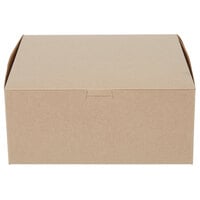 9 inch x 9 inch x 4 inch Kraft Cake / Bakery Box - 200/Bundle