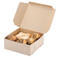 9 inch x 9 inch x 4 inch Kraft Cake / Bakery Box - 200/Bundle