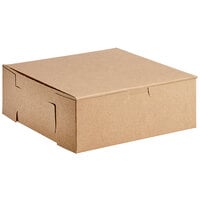 8 inch x 8 inch x 3 inch Kraft Pie / Bakery Box - 250/Bundle