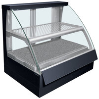 Hatco FSCDH-2PD Flav-R-Savor Convected Air Curved Front Display Case with Humidity Control - 120/240V