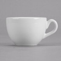 Tuxton AMU-085 Modena AlumaTux Pearl White (European White) 3 oz. China Espresso Cup - 36/Case