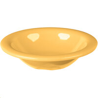 Carlisle 3304022 Sierrus 6 oz. 6 inch Honey Yellow Rimmed Melamine Bowl - 48/Case