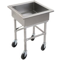 Eagle Group MSS2424 Mobile Soak Sink 27 inch x 27 inch x 33 inch