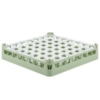 Vollrath 52699 Signature Full-Size Light Green 49-Compartment 2 13/16" Short Glass Rack