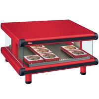 Hatco GR2SDS-30 Warm Red Glo-Ray Designer 30 inch Slanted Single Shelf Merchandiser - 120V
