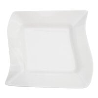 CAC MIA-3 Miami 8 1/2 inch Bone White Square Porcelain Soup Plate - 24/Case