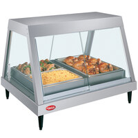 Hatco GRHDH-3P Stainless Steel Glo-Ray 46 3/8" Full Service Single Shelf Merchandiser with Humidity Chamber