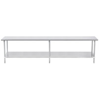 Advance Tabco SAG-3011 30" x 132" 16 Gauge Stainless Steel Commercial Work Table with Undershelf
