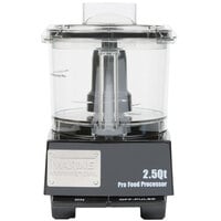 Waring WFP11SW 2.5 Qt. Clear Batch Bowl Food Processor - 3/4 hp