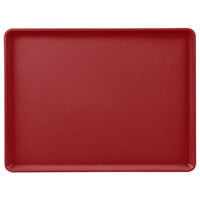 Cambro 1216D505 12 inch x 16 inch Cherry Red Dietary Tray - 12/Case