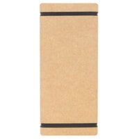 Cal-Mil 2034-411-14 4 inch x 11 inch Natural Menu Board with Flex Bands