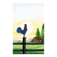 Choice 8 1/2" x 14" Menu Paper - Breakfast Themed Rooster Design Cover - 100/Pack