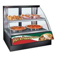 Hatco FSCD-2PD Gray Flav-R-Savor Convected Air Curved Front Display Case