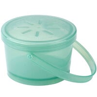 Reusable Takeout Container with 3-Compartments by Hubert® - Green  Translucent Plastic