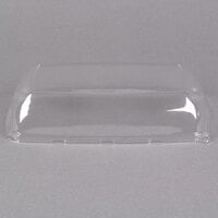 Sabert 5606 Mozaik 6" x 9 1/2" Clear Plastic Platter / Catering Tray High Dome Lid - 72/Case