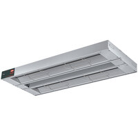 Hatco GRA-30D Glo-Ray 30 inch Aluminum Dual Infrared Warmer with 6 inch Spacer and Toggle Controls - 240V, 900W