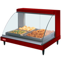 Hatco GRCDH-2P Red 33 inch Glo-Ray Full Service Single Shelf Merchandiser with Humidity Controls - 1030W