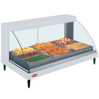 Hatco GRCDH-3P White 46 inch Glo-Ray Full Service Single Shelf Merchandiser with Humidity Controls - 1255W