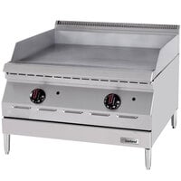 Garland GD-36GTH Designer Series Natural Gas 36 inch Countertop Griddle with Thermostatic Controls - 60,000 BTU