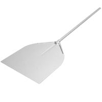 American Metalcraft 19 1/2 inch x 21 inch Deluxe All Aluminum Pizza Peel with 41 inch Handle ITP1938
