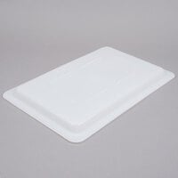 Cambro 1218CP148 White 18 inch x 12 inch Poly Flat Lid for Food Storage Box