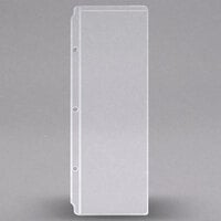 Menu Solutions W202 4 1/4" x 14" Clear Vinyl Three-Hole Sheet Protector - 25/Pack