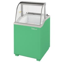 Turbo Air TIDC-26G-N 26" Green Low Curved Glass Ice Cream Dipping Cabinet
