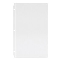 Menu Solutions W203 8 1/2" x 14" Clear Vinyl Three-Hole Sheet Protector - 25/Pack