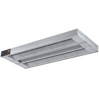 Hatco GRA-132D Glo-Ray 132" Aluminum Dual Infrared Warmer with 6" Spacer and Toggle Controls