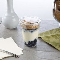 Narrow 9 oz. Parfait Cup with 2 oz. Fabri-Kal Insert and Flat Lid - 100/Pack