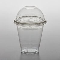 12 oz. Parfait Cup with 4 oz. Fabri-Kal Insert, Flat Lid, and Dome Lid - 100/Pack
