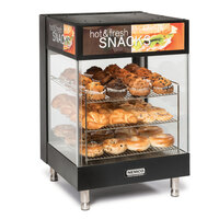 Nemco 6425 Hot Food Merchandiser with 3 Angled 19 inch Shelves - 120V
