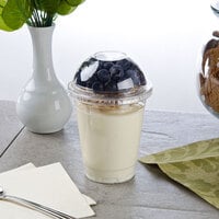 12 oz. Parfait Cup with 2 oz. Fabri-Kal Insert, Flat Lid and Dome Lid - 100/Pack