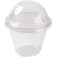 Squat 9 oz. Parfait Cup with 2 oz. Fabri-Kal Insert, Flat Lid and Dome Lid - 100/Pack