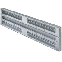 Hatco GRAH-72D Glo-Ray 72" Aluminum Dual High Wattage Infrared Warmer with 3" Spacer and Toggle Controls