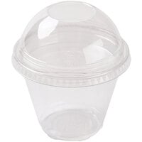Squat 9 oz. Parfait Cup with 2 oz. Fabri-Kal Insert and Dome Lid - 100/Pack