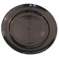 CAC TG-8-BLK Tango 9 inch Black Round Plate - 24/Case
